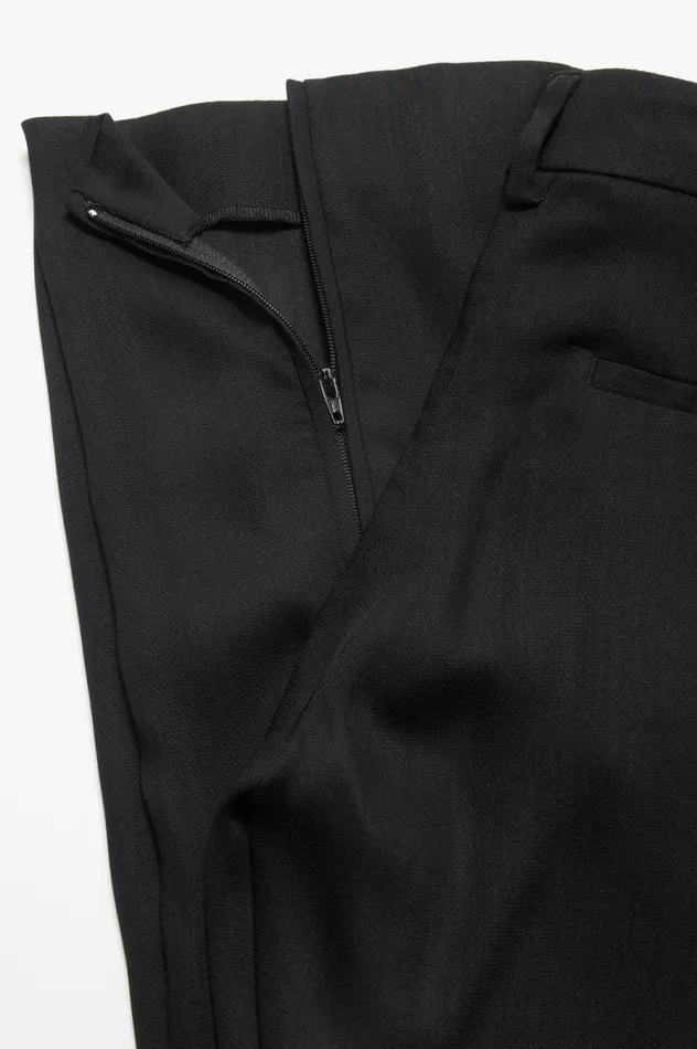 Acne Studios Tailored Wool Blend Trousers Black Women Trousers