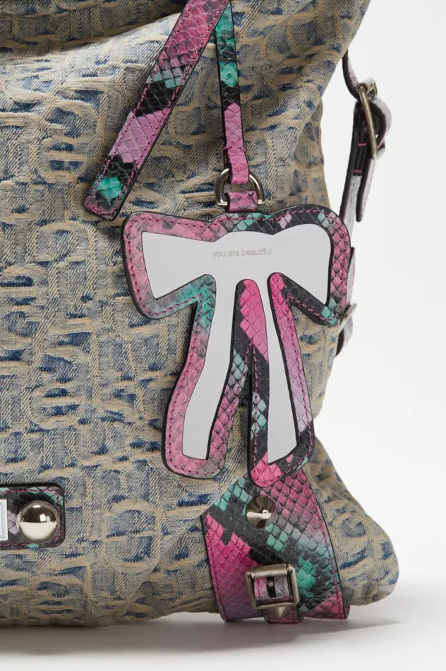 Acne Studios Tote Bag Light Bluepink Men Bags