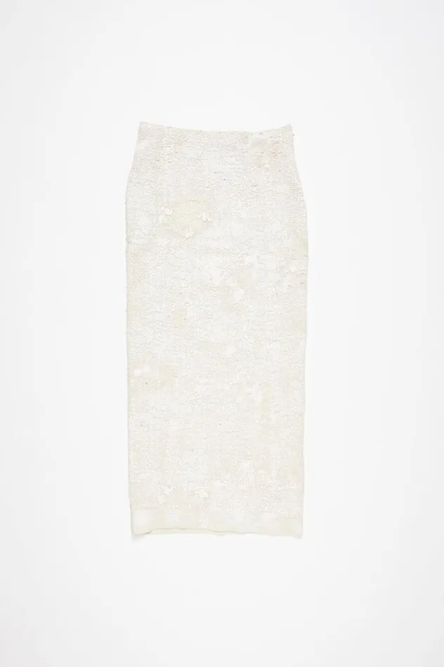 Acne Studios Woven Skirt Off White Women Skirts