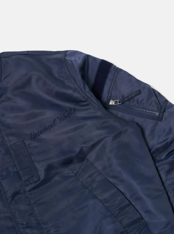 Badge Bomber In Navy Flight Nylon Men Universal Works Coats and Outerwear