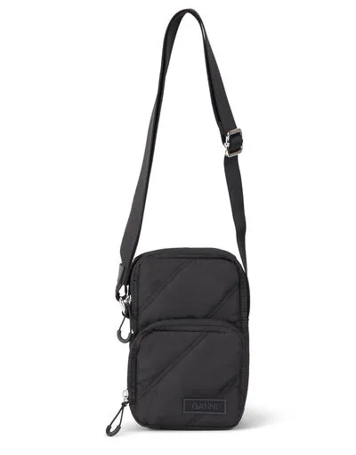 Bags GANNI Crossbody Quilted Crossbody Bag Black