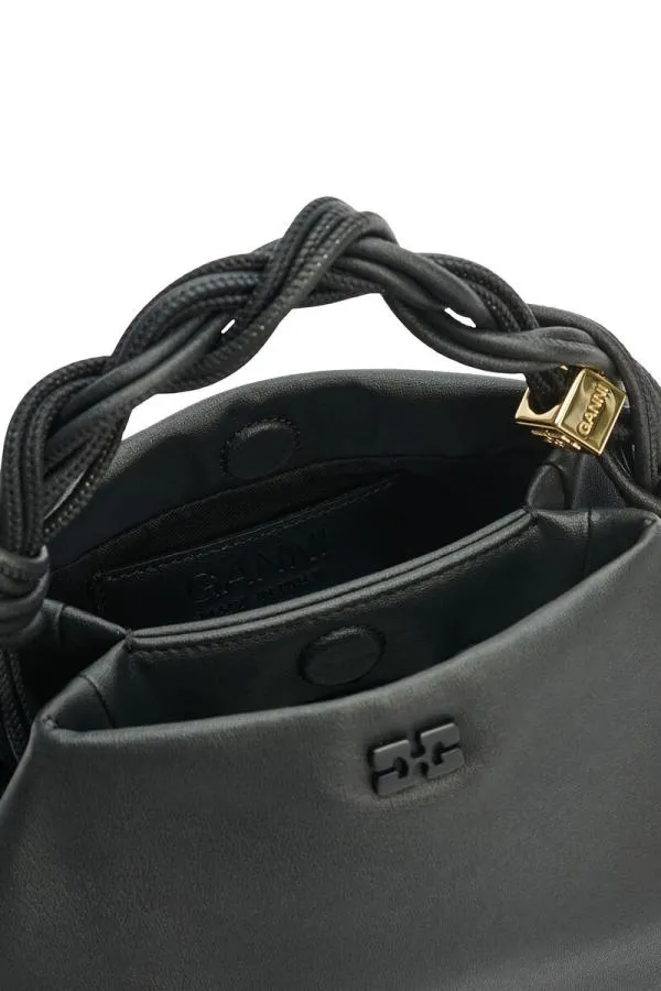 Bags GANNI Top Handle Black Ohoskin Bou Bag Black