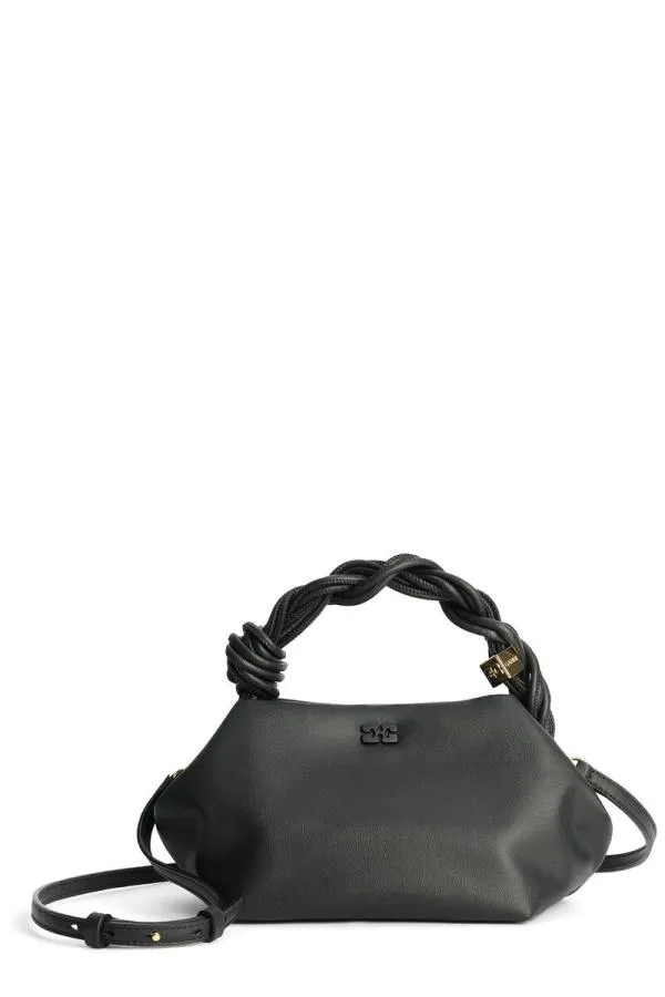 Bags GANNI Top Handle Black Ohoskin Bou Bag Black