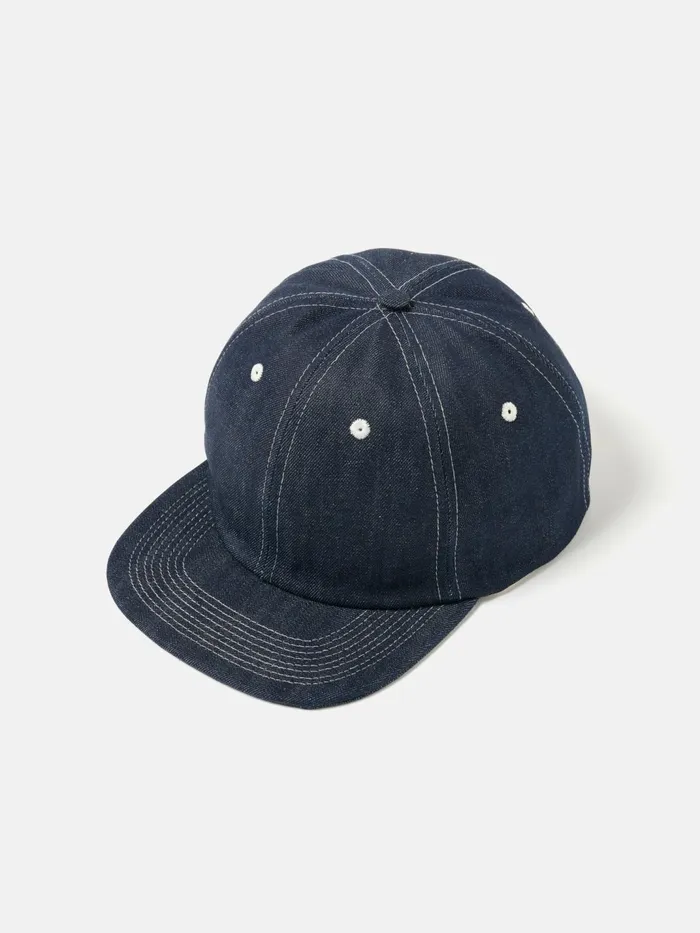 Baseball Hat In Indigo 13oz Selvedge Denim Men Universal Works Hats