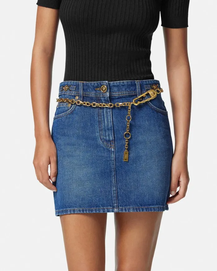 Belts Women Versace Bind Chain Belt 06034 Gold