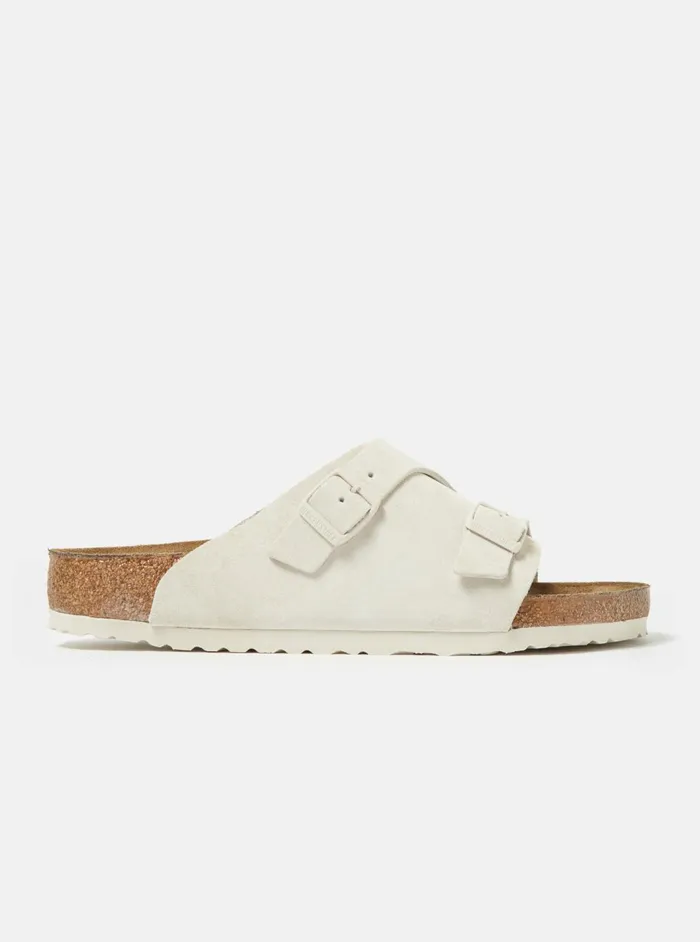 Birkenstock Zrich In Antique White Suede Men Universal Works Footwear