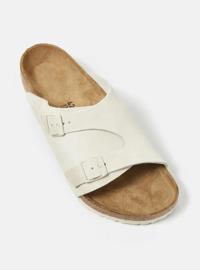 Birkenstock Zrich In Antique White Suede Men Universal Works Footwear