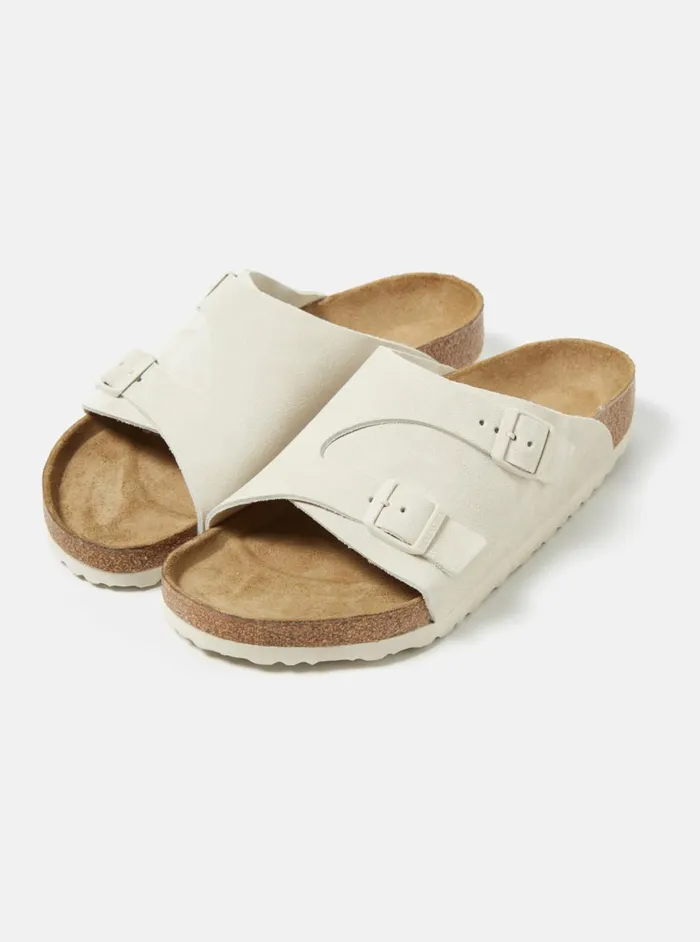 Birkenstock Zrich In Antique White Suede Men Universal Works Footwear