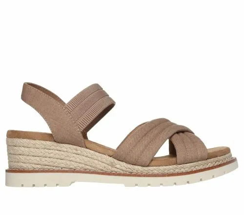 BOBS Desert Chill 8211 Sweet Crossing Tan Women SKECHERS Wedges