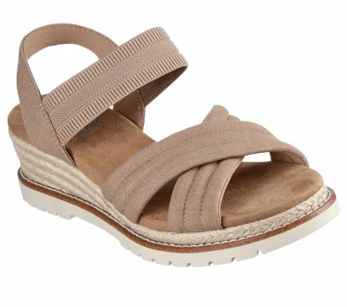 BOBS Desert Chill 8211 Sweet Crossing Tan Women SKECHERS Wedges
