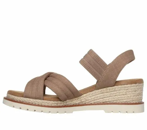 BOBS Desert Chill 8211 Sweet Crossing Tan Women SKECHERS Wedges