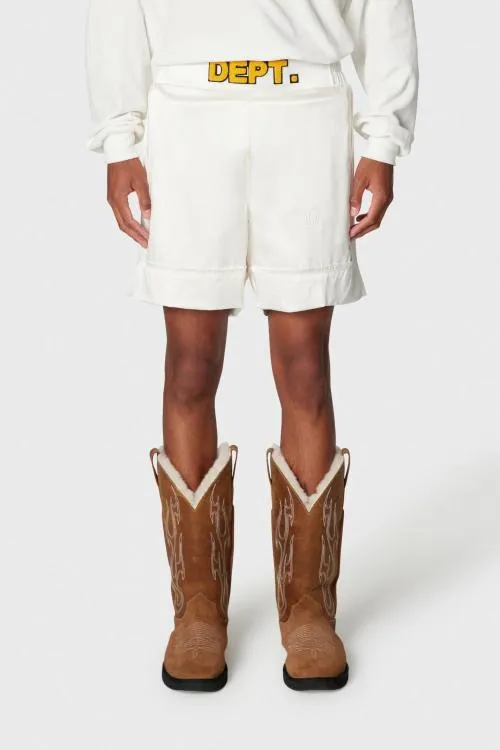 Bottoms WomenMen Gallery Dept SILK BOXING TRUNKS White