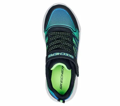 Bounder 8211 Zatic Black Lime Kids SKECHERS Kids UK Sizes 9525