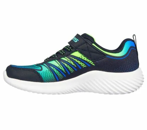Bounder 8211 Zatic Black Lime Kids SKECHERS Kids UK Sizes 9525