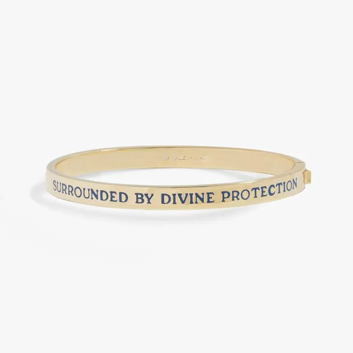 Bracelets Women Alex And Ani Divine Protection Hinge Cuff Gold