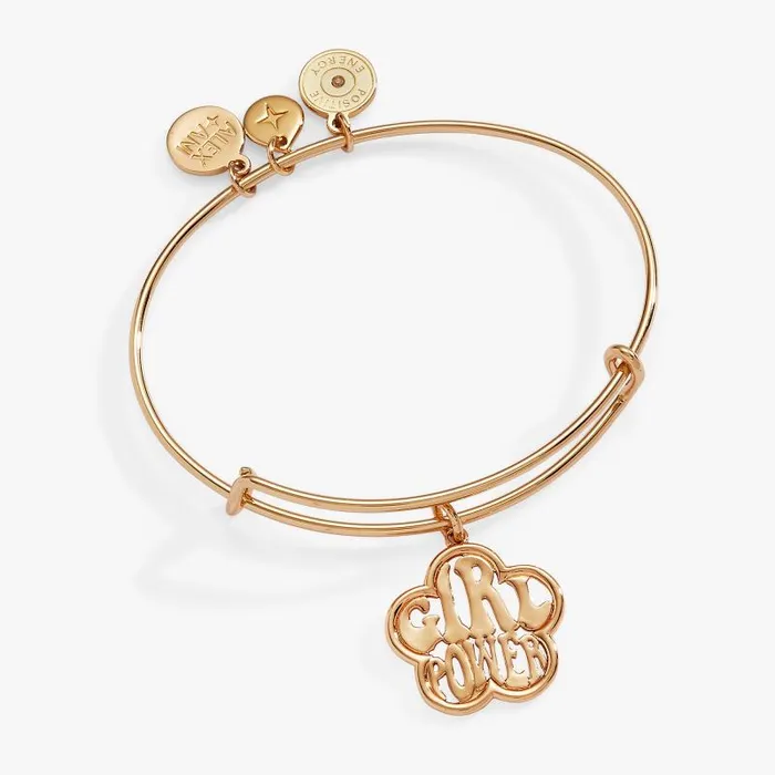 Bracelets Women Alex And Ani Girl Power Bangle Gold