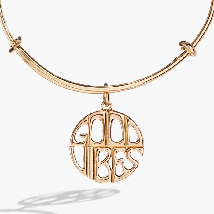Bracelets Women Alex And Ani Good Vibes Bangle Gold