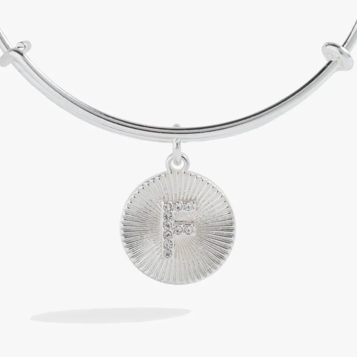 Bracelets Women Alex And Ani Initial F Pave Starburst Texture Bangle Gold