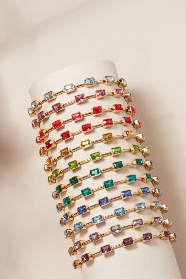 Bracelets Women Alex And Ani June Birthstone Emerald Cut Bangle Gold
