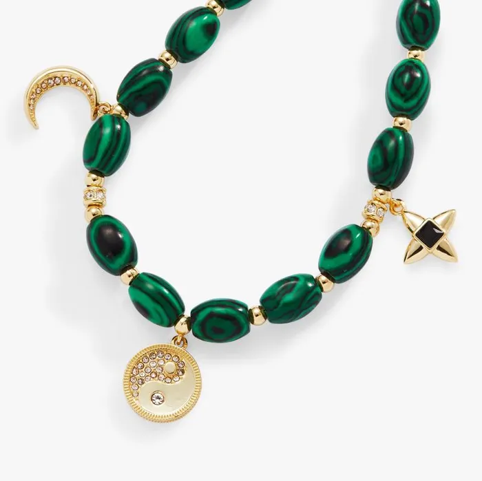 Bracelets Women Alex And Ani Malachite Charm Bracelet Gold