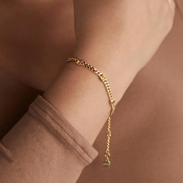 Bracelets Women Alex And Ani November Birthstone Topaz Curb Chain Bracelet Silver