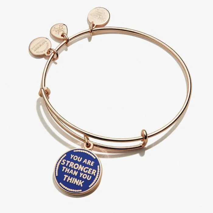 Bracelets Women Alex And Ani You Are Stronger Than You Think039 Charm Bangle Rose Gold Bracelets Women Alex And Ani You Are Stronger Than You Think039 Charm Bangle Rose Gold