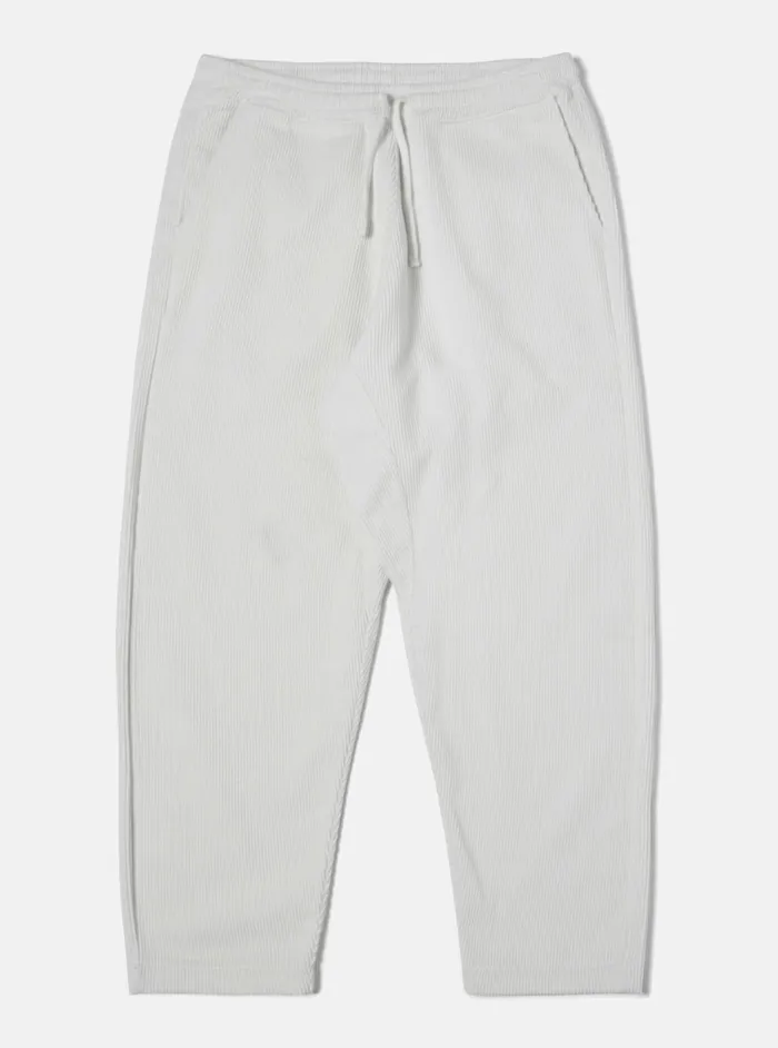 Braga Pant In Ecru 6 Wale Corduroy Men Universal Works Trousers