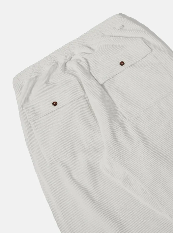 Braga Pant In Ecru 6 Wale Corduroy Men Universal Works Trousers