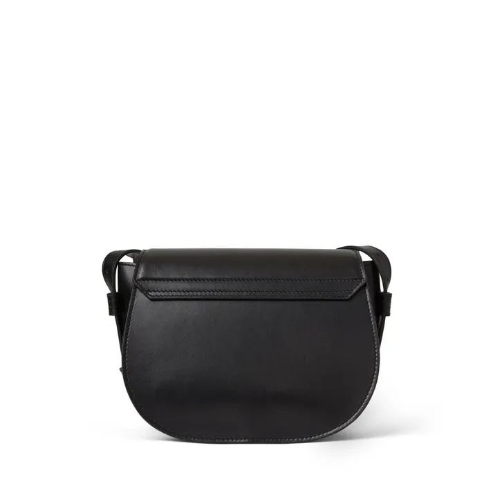 Bruno Magli Camilla Equestrian Inspired Handbag Black Nappa Leather Women Handbags