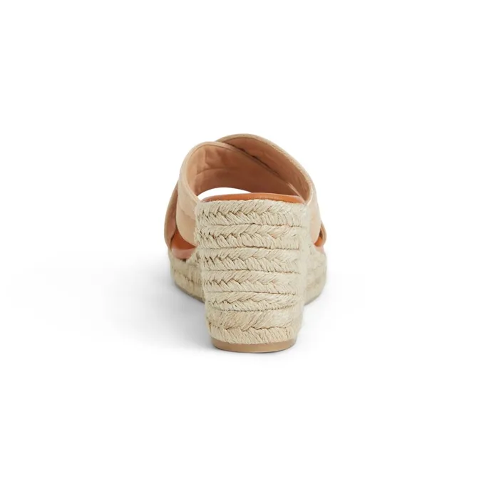 Bruno Magli EVA Wedge Heel SAND SUEDE Women Sandals and Slides