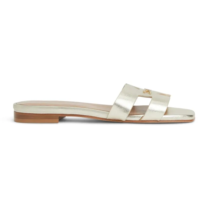 Bruno Magli FINA Single Band Sandal GOLD METALLIC Women Sandals and Slides