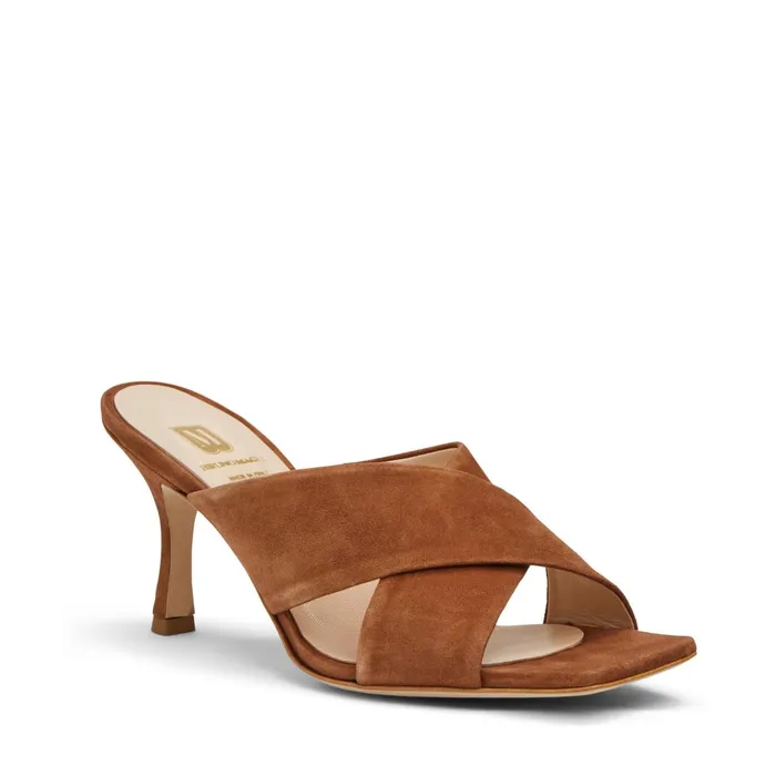 Bruno Magli LISOTTA COGNAC SUEDE Pump Women M BY BRUNO MAGLI