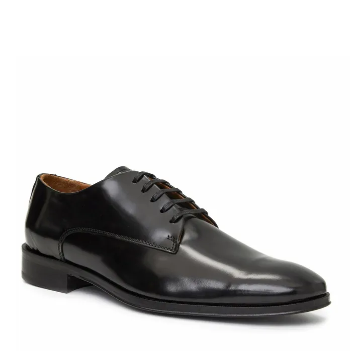 Bruno Magli Metti Derby Black Leather Men Dress Shoes