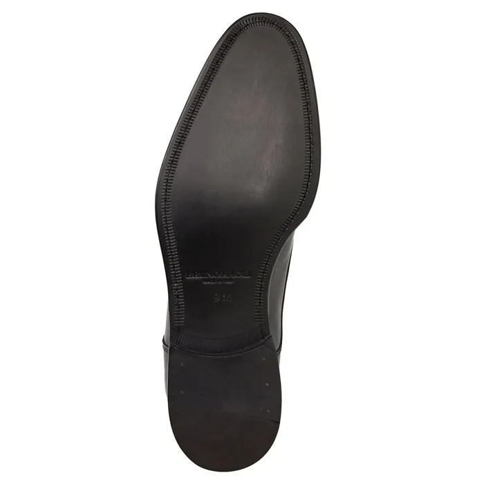 Bruno Magli Metti Derby Black Leather Men Dress Shoes