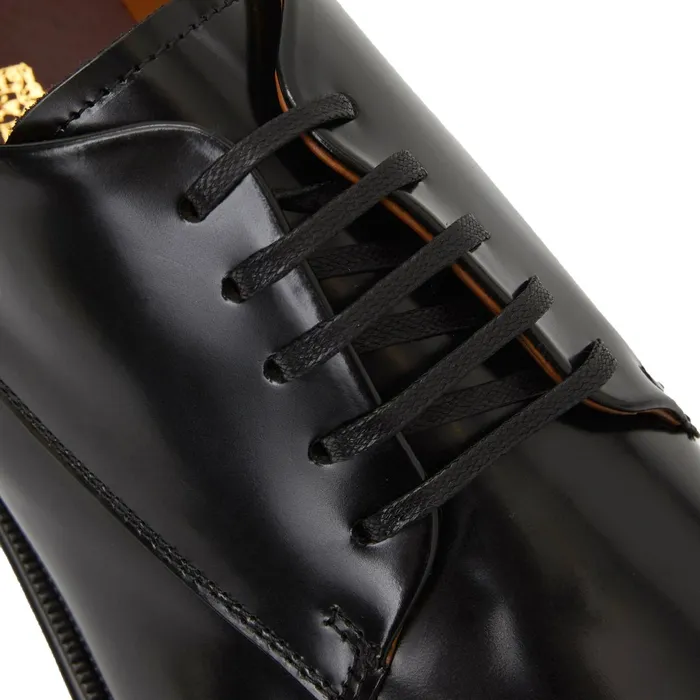 Bruno Magli Metti Derby Black Leather Men Dress Shoes