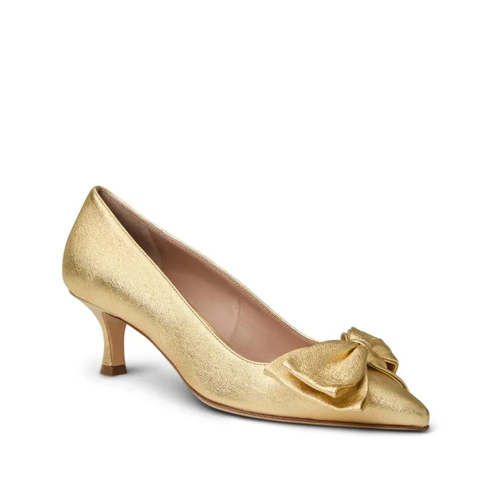 Bruno Magli Nadia Pump Gold Metallic Women Heels
