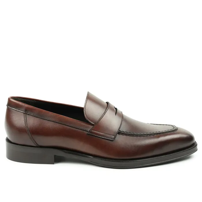 Bruno Magli Nathan Penny Loafer 8211 Rust Men Casual Shoes