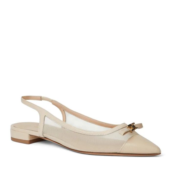 Bruno Magli PAMINA Slingback Flat SAND PATENT Women Flats and Loafers