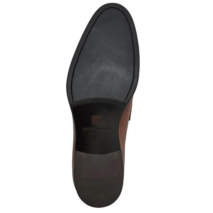 Bruno Magli Payton Burnished Penny LoaferCognac Men Loafers and Slipons