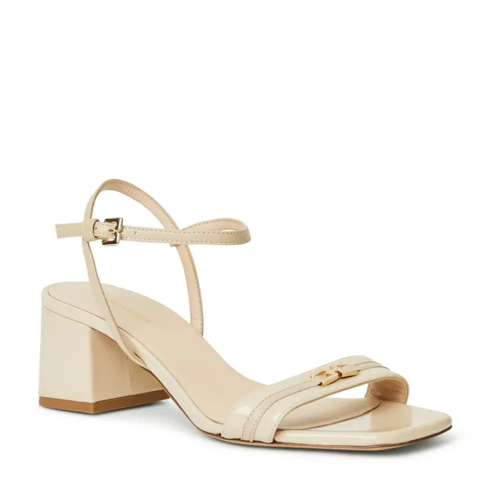 Bruno Magli PHOEBE Sandal BEIGE PATENT Women Heels