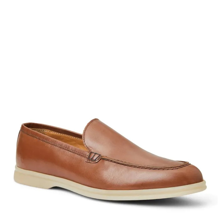 Bruno Magli Primo Casual Slip On Loafer Cognac Leather Men M BY BRUNO MAGLI