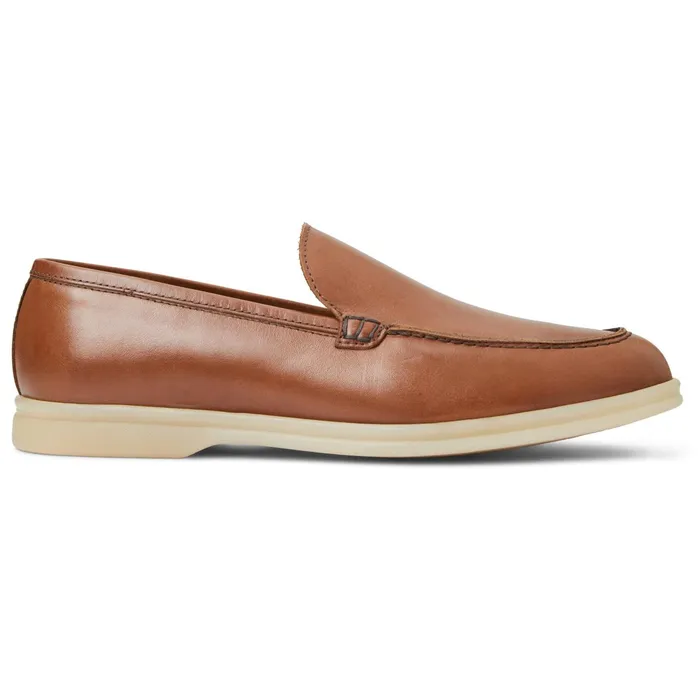 Bruno Magli Primo Casual Slip On Loafer Cognac Leather Men M BY BRUNO MAGLI