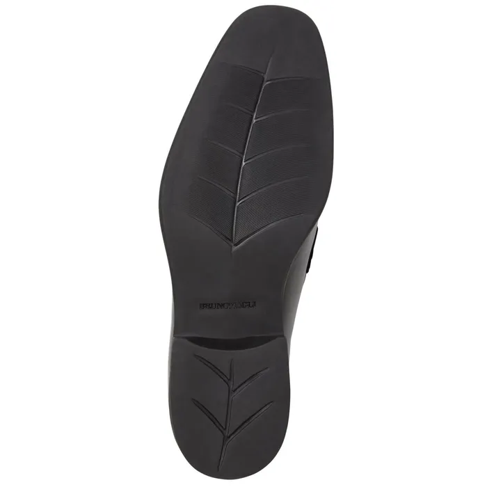Bruno Magli Raging Bit Leather LoaferBlack Men Dress Shoes