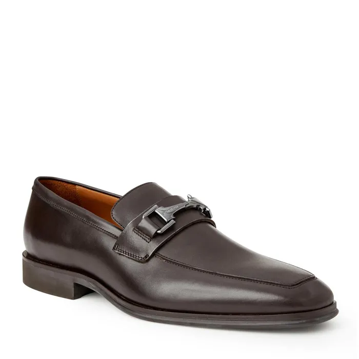 Bruno Magli Raging Bit Leather LoaferBrown Men Dress Shoes