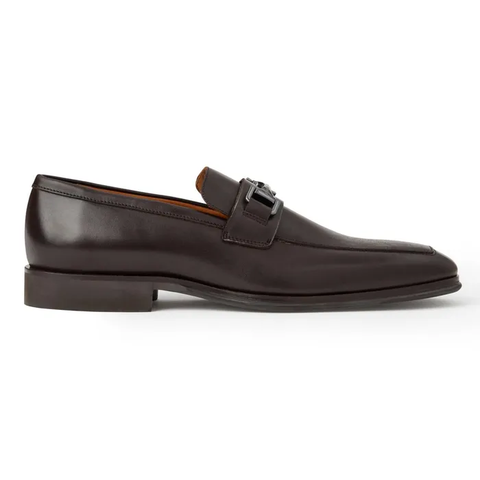 Bruno Magli Raging Bit Leather LoaferBrown Men Dress Shoes