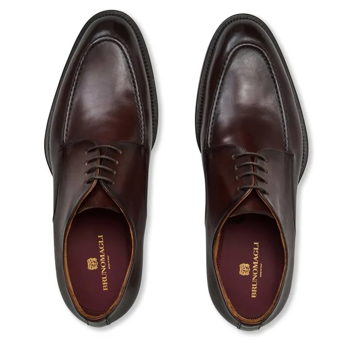 Bruno Magli Santino Classic Leather OxfordRust Men Laceups and Oxfords