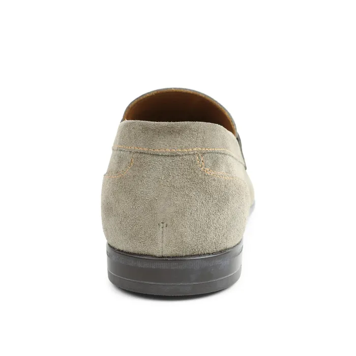 Bruno Magli Silas Suede Loafer 8211 Taupe Men Dress Shoes
