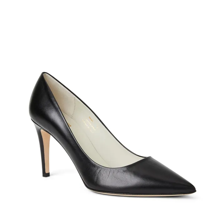 Bruno Magli Telma Leather PointedToe Pump 8211 Black Women Pumps