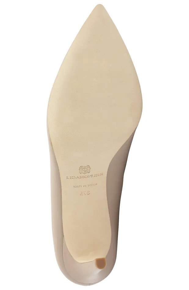Bruno Magli Telma Leather PointedToe PumpNatural Women Heels