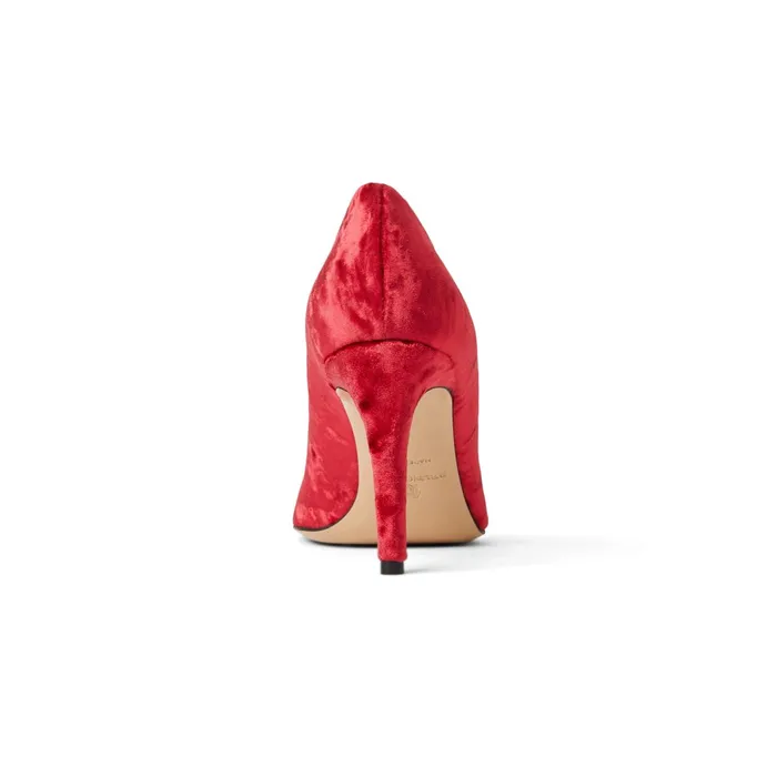 Bruno Magli Telma Pointed Toe Pump Red Velvet Women Evening